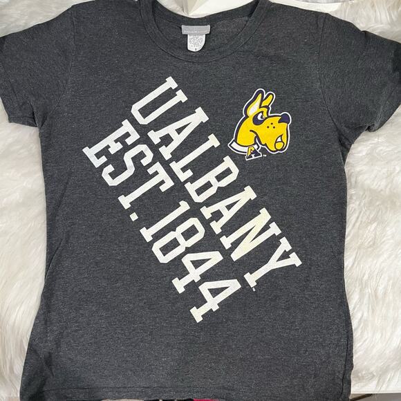 NEW UAlbany University of Albany Great Danes Women’s Short Sleeve Crew T Shirt S - Picture 7 of 15